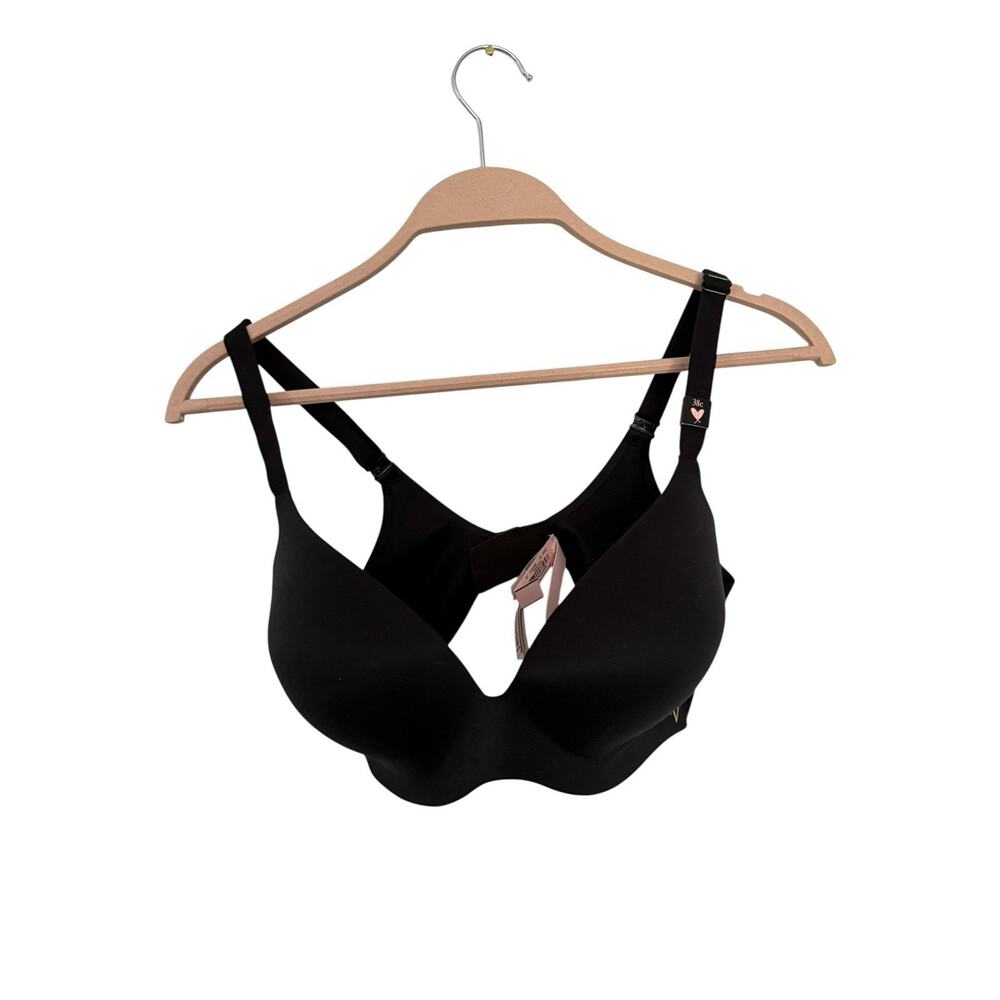 Victorias Secret 38C Lined Semi Demi Bra Strap Black Lingerie 38C New‎